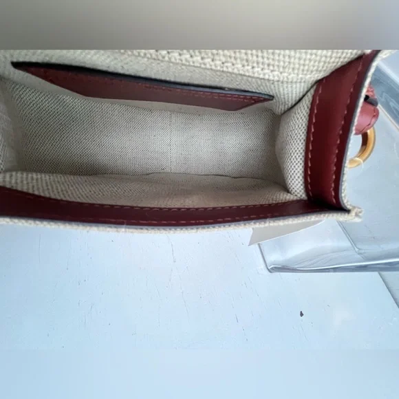 Chloé Marcie Linen & Leather Crossbody Bag - Picture 14 of 17